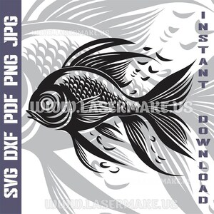Fish SVG file | cut file for cricut | printable png| SVG dxf cut files | laser file | digital download | SVG | cricut