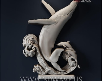 マッコウクジラ（3Dブループリント） - Etsy 日本
