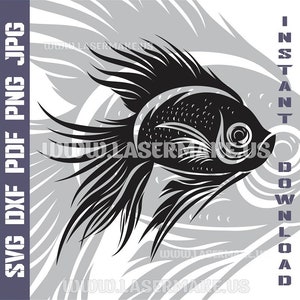 Fish SVG file | cut file for cricut | printable png| SVG dxf cut files | laser file | digital download | SVG | cricut