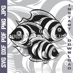 Fish SVG file | cut file for cricut | printable png| SVG dxf cut files | laser file | digital download | SVG | cricut