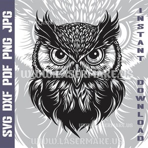 Owl SVG file | cut file for cricut | printable png| SVG dxf cut files | laser file | digital download | SVG | cricut