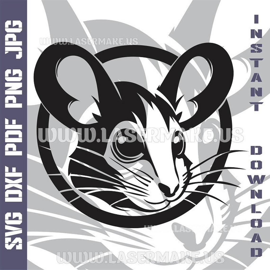 Mouse SVG File | Cut File for Cricut | Printable Png| SVG Dxf Cut Files ...