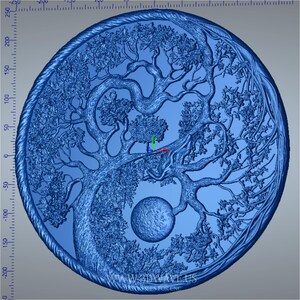Organic branch sculpture nature carving stl cnc carving file for routers