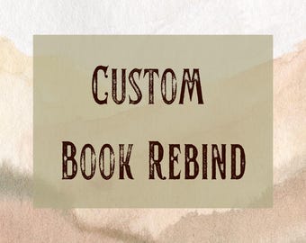 Reencuadernación de libros personalizada