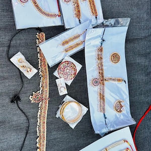 Traditional Bharatanatyam Dance Jewellery Set | Temple Jewelry for Classical Dance