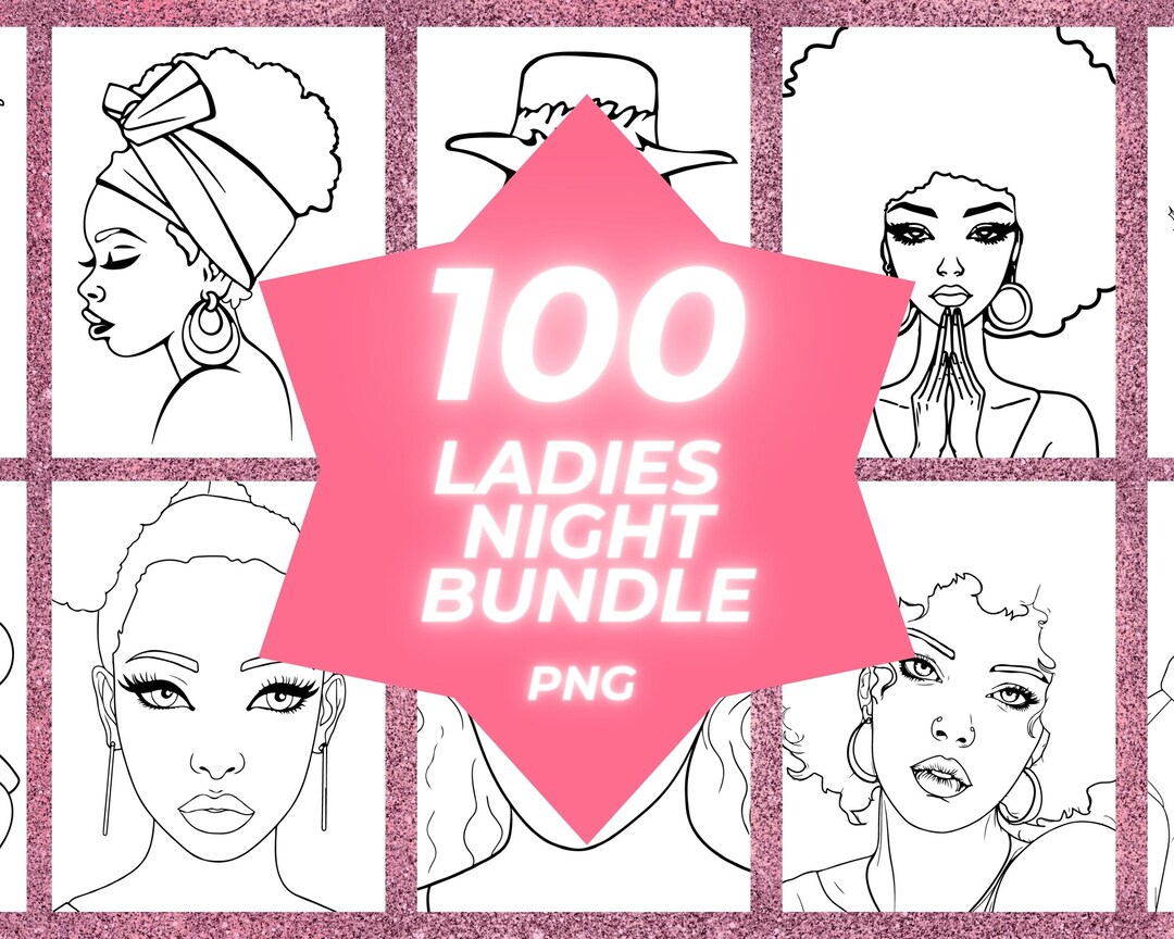100 Sip and Paint Canvas ladies Night Predrawn Bundle, Paint and Sip