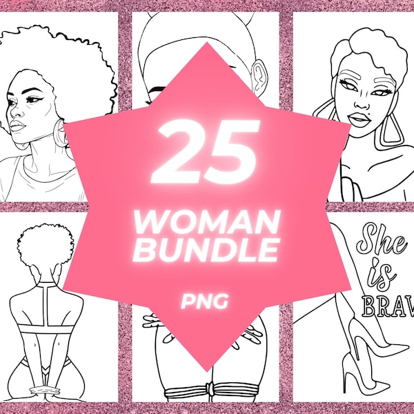 25 Ladies night Predrawn Bundle, Paint and Sip Diy Paint Party, Pre drawn Outline Canvas Adult Painting Pre Sketched Art Party Paint
