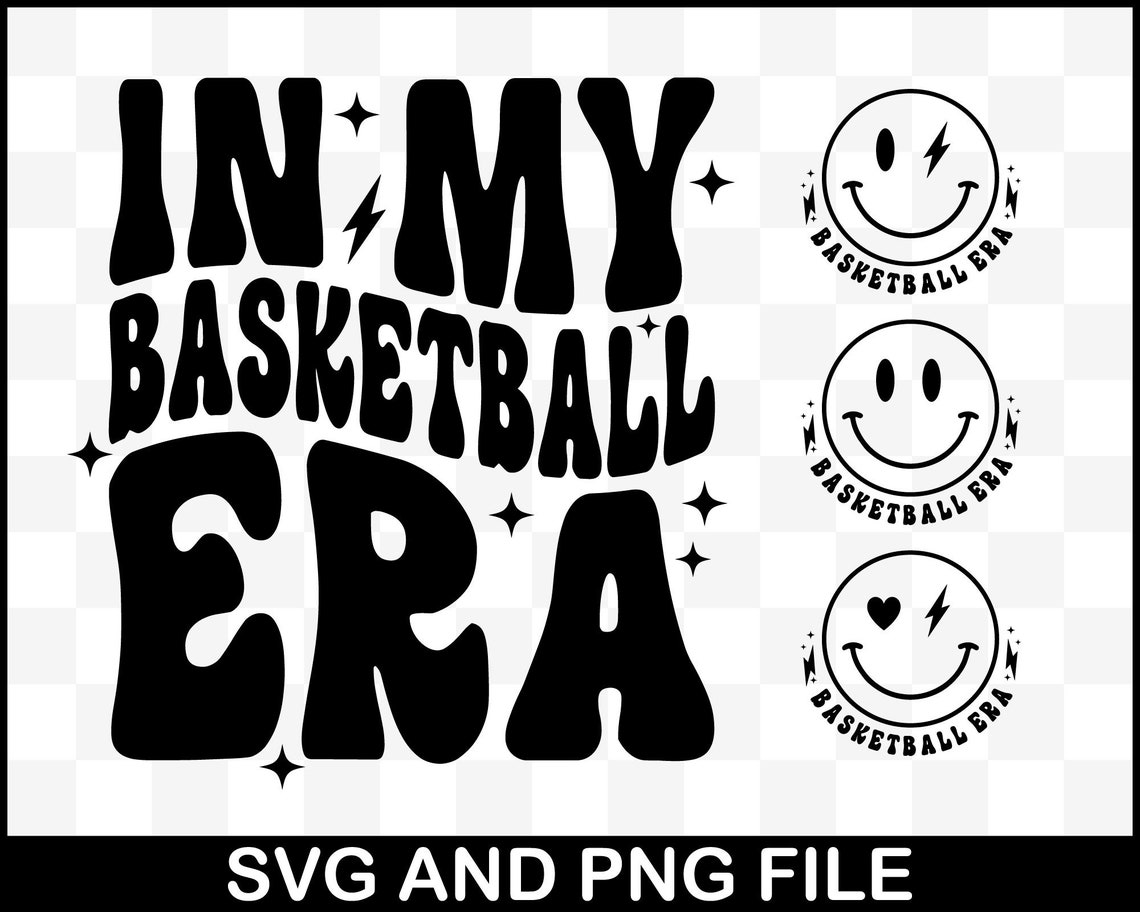 In My Basketball Era SVG PNG, Basketball Mom Svg, Basketball Mom Era