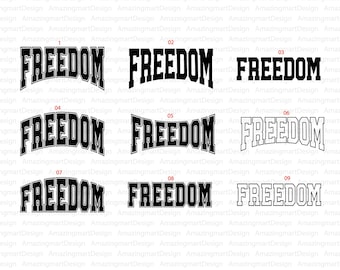 Liberté SVG PNG : citation inspirante minimaliste, fichier de coupe Cricut (téléchargement numérique)