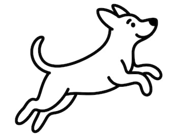 Jumping Dog Silhouette Svg Png, Cut Ready Digital Design, Dog Svg, Pet Svg, Puppy Svg, Dog Silhouette Svg, Svg File, Instant Download