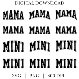 Mama SVG Bundle, T-Shirt Designs SVG, Fichiers Svg pour Cricut, Silhouette Cut Files, Clipart, Svg pour chemises, Mama svg, Cricut, Silhouette