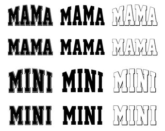 Mama png bundle, Mama png, Mama svg, mama svg file, mama png retro, mom svg, mom svg shirt, mom svg files, Mama Varsity Svg, Png