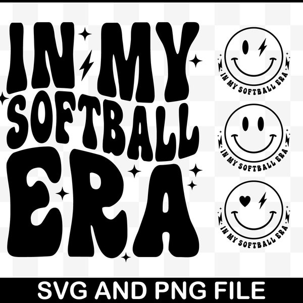 In My Softball Era Svg, In My Softball Era Png, In My Softball Era Svg, In My Softball Era Shirt, Softball Png, Softball Svg, Sublimation