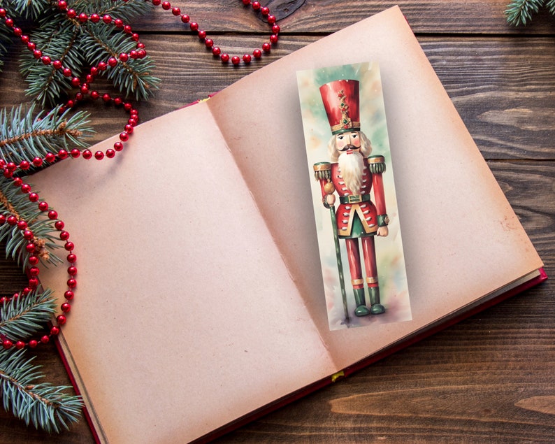 Nutcracker Printable Bookmarks PNG Bundle Beautiful Bookmark Cute