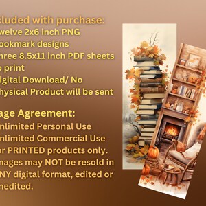 Autumn Cozy Reading Nook Printable Bookmark Bundle | Fall Cozy Bookmark ...