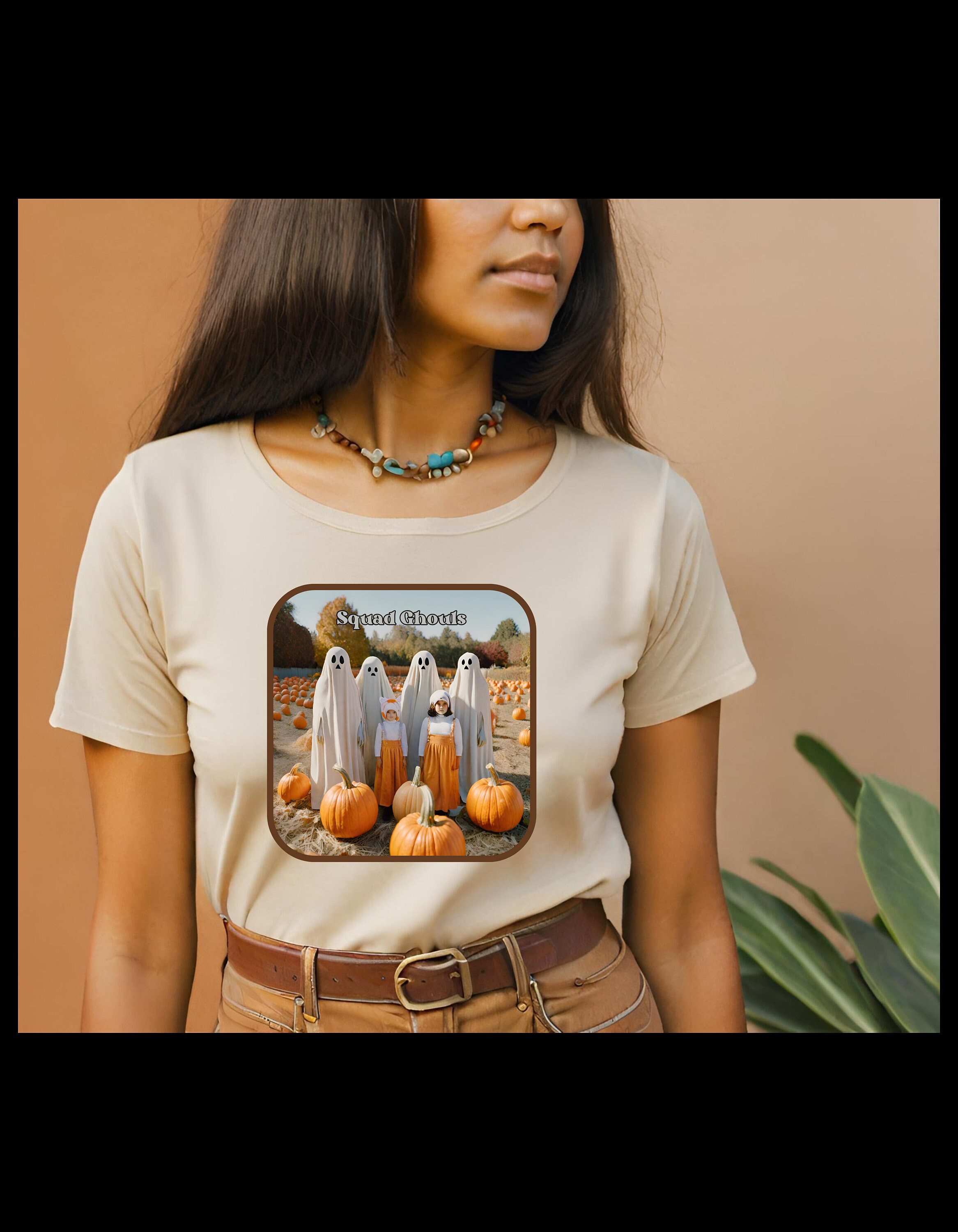 Squad Ghouls 70s Retro Groovy Cool Pumpkin Patch Sheet Ghost Halloween ...