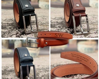 Custom Engraved Leather Belts: Unique Gifts for Him