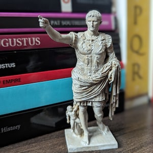 Hand painted 3D resin printed Augustus of Prima Porta statue ~10cm tall | Roman Empire | Ancient Rome | History | Classics