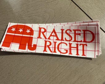 "Reject The Left Right Paradigm" Magnetic Bumper Sticker / Decal - 9.5 X 2.375 Inches, Removable & Waterproof
