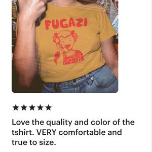 Retro Fugazi Unisex JerseyT-Shirt Bold Statement Tee for Music Lover image 8