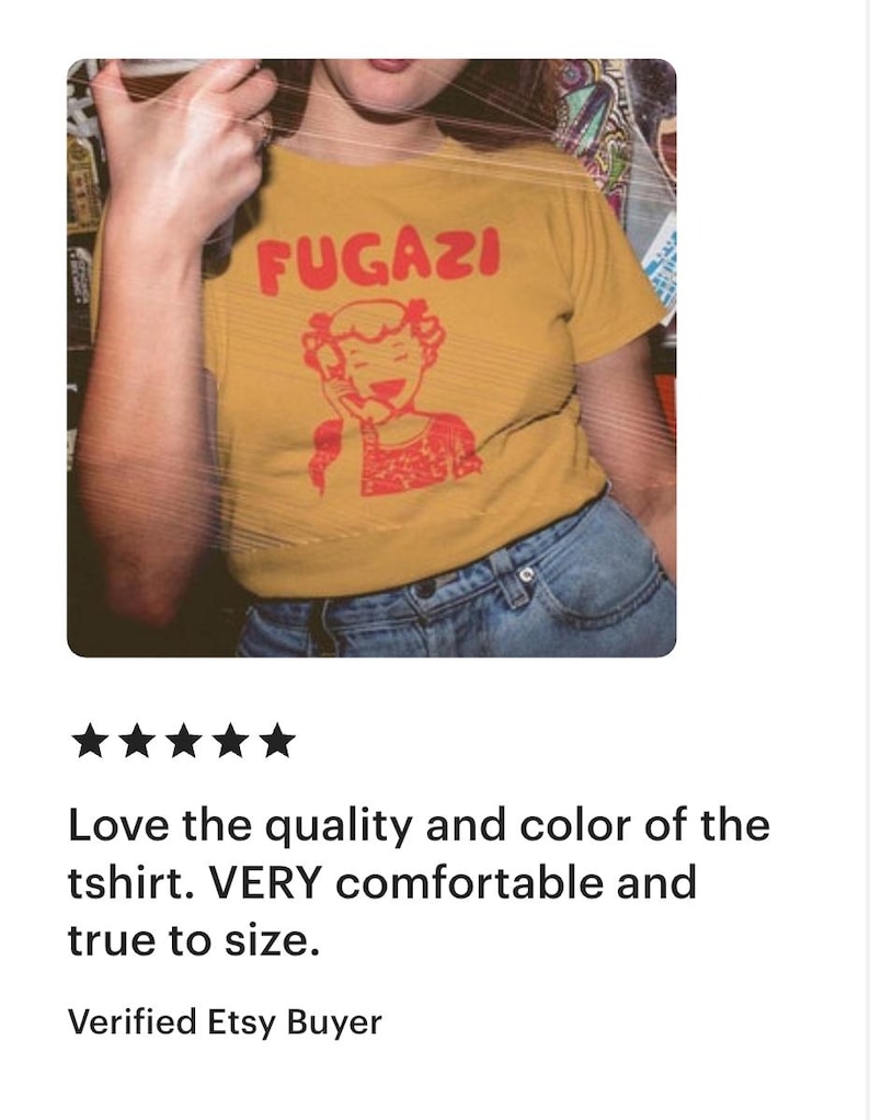 Retro Fugazi Unisex JerseyT-Shirt Bold Statement Tee for Music Lover image 8