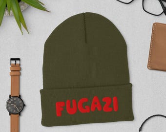 FUGAZI Embroidery Cuffed Beanie Yupoong Flexfit No fit