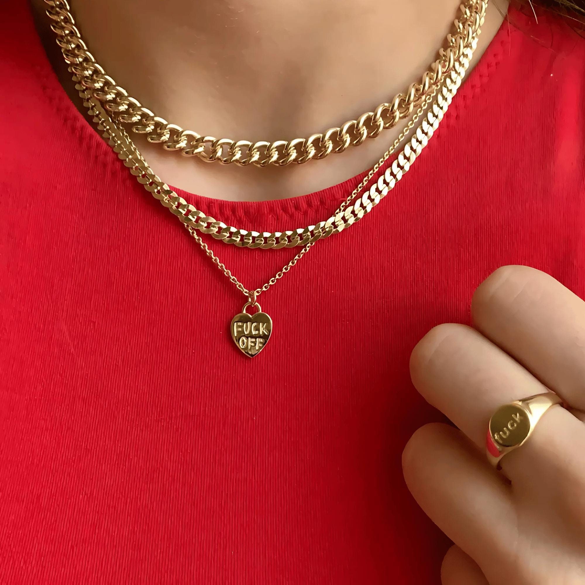 【King Ice】☆日本未入荷☆FUCK OFF NECKLACE Fuck off Necklace - Etsy