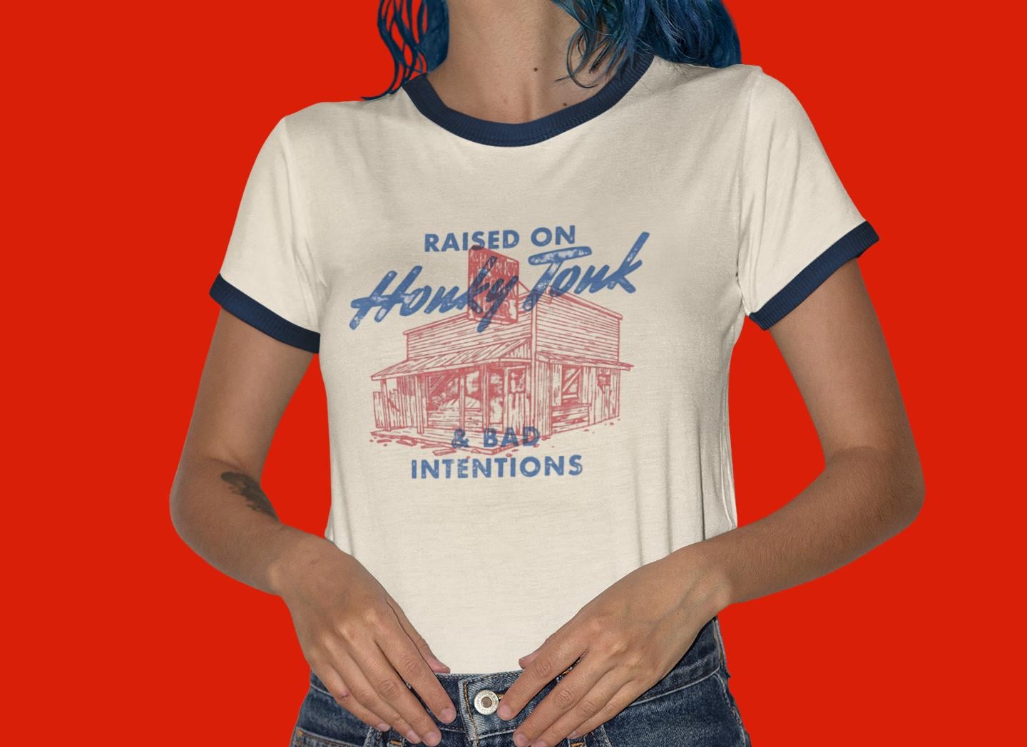 Country Ringer Tee - Etsy Country Ringer Tee - Etsy