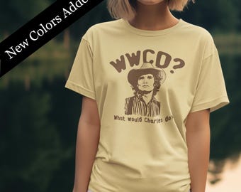 WWCD ? Que ferait Charles ? T-shirt graphique rétro unisexe La petite maison dans la prairie