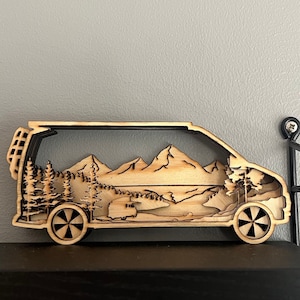 Campervan SVG multicamadas