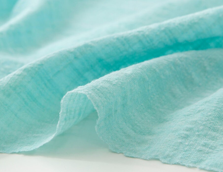 Textured Slub Cotton Rayon Fabric in 16 Colours, by Yard, 140cm