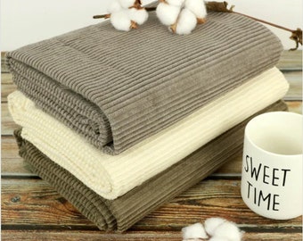 4.5W Big Wale Corduroy Fabric, 27 colours, by Yard, 147cm(58&quot;) Width