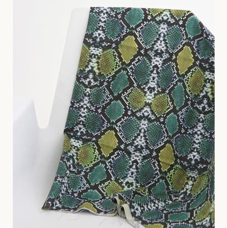 PYTHON SNAKE Pattern 100% Cotton Fabric, Unique Digital Printing, by ...