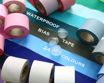 20 Yards (18m),Waterproof BIAS TAPE in 24 Solid colours