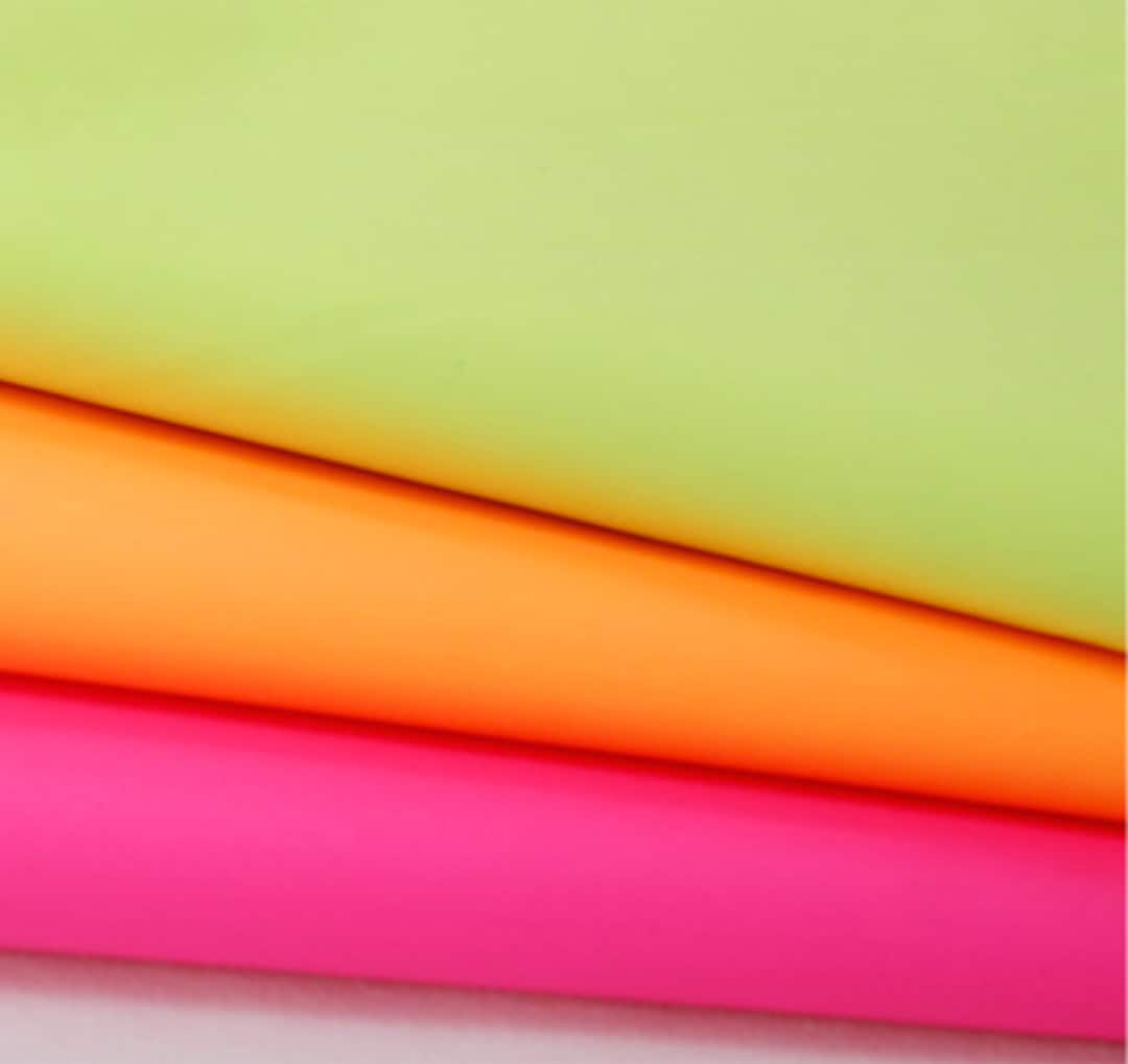 NEON WATERPROOF Fabric , 4 Fluorescent Colours, by Yard - Etsy