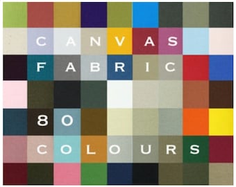 100% CANVAS COTTON Fabric ,70 Colours, by Yard (#CV2502)