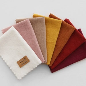 Flanelle brossée 100 % coton, 14 couleurs chaudes, par mètre
