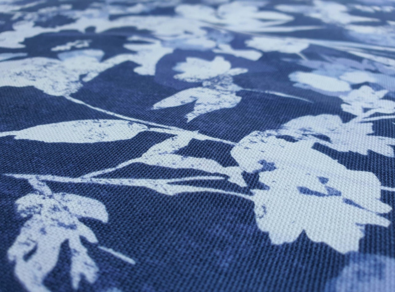 By yard hobby lobby fabrics blue floral design 100 oxford etsy