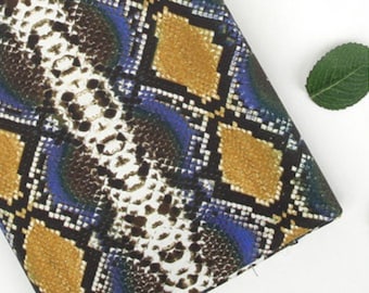 PYTHON SNAKE pattern 100% Cotton fabric, Unique Digital printing, By yard