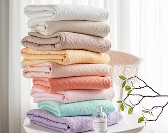 By yard, Quilted padding Jersey Knit Fabric, Double layered, 9 colour