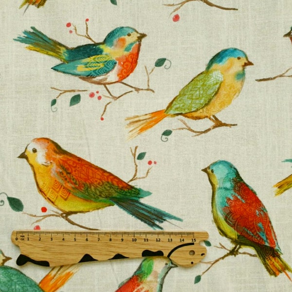 By Yard, Hoffman fabric, All a Twitter by Kari Carr, 100% Cotton, Digital print