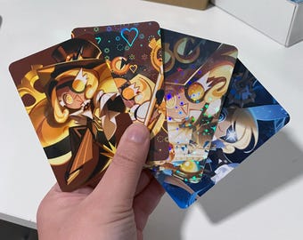 holo/glänzend Zeitnehmer Cookie Fotokarten