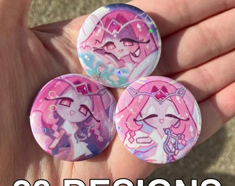 eternal sugar cookie holographic 1.25 inch buttons