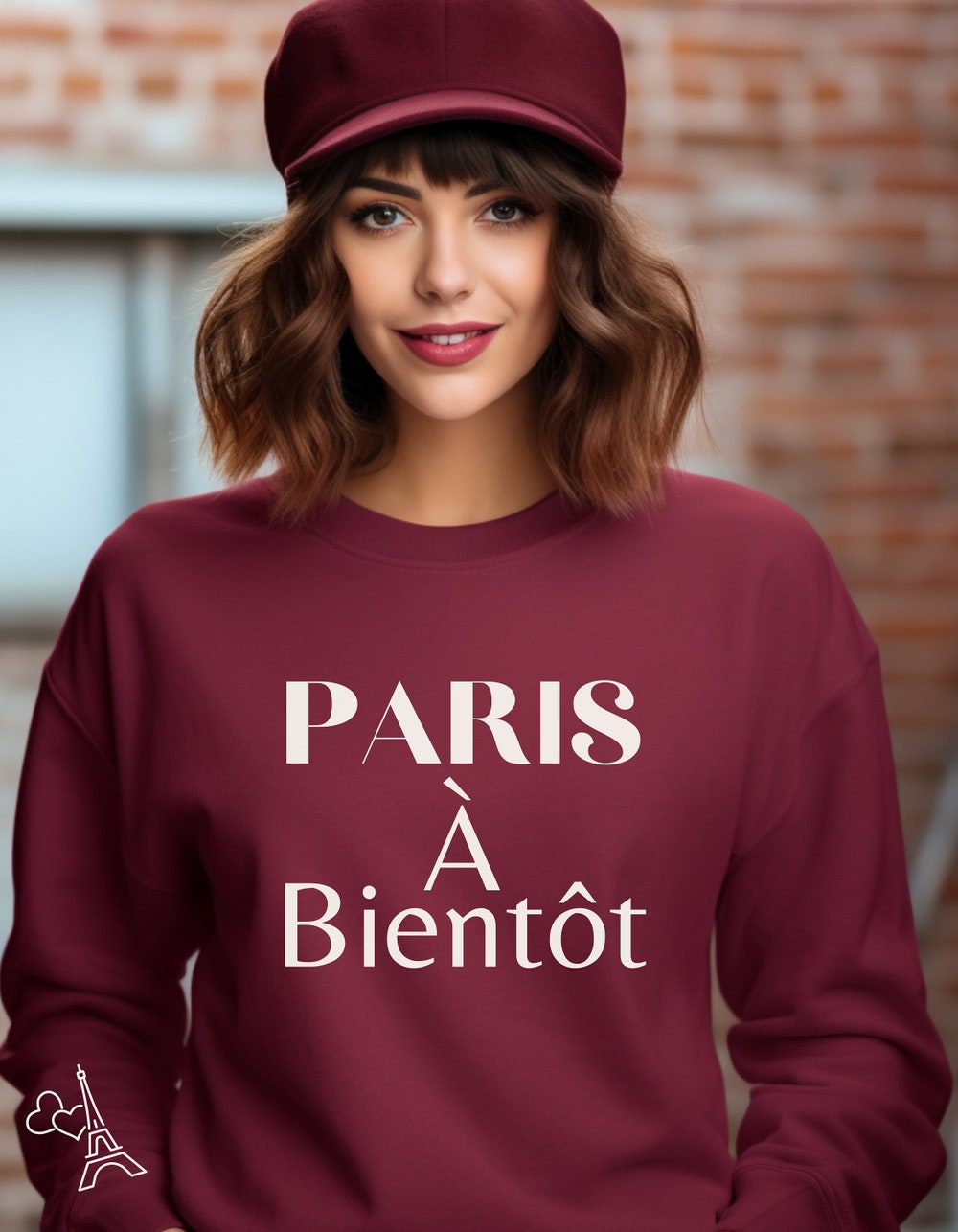 Paris À Bientôt Sweater, French Sweater, Paris Sweater, Gift For Women, French Inspired Sweater, Fashionable Sweater For Women, Travel Wear Moderndaydecors
