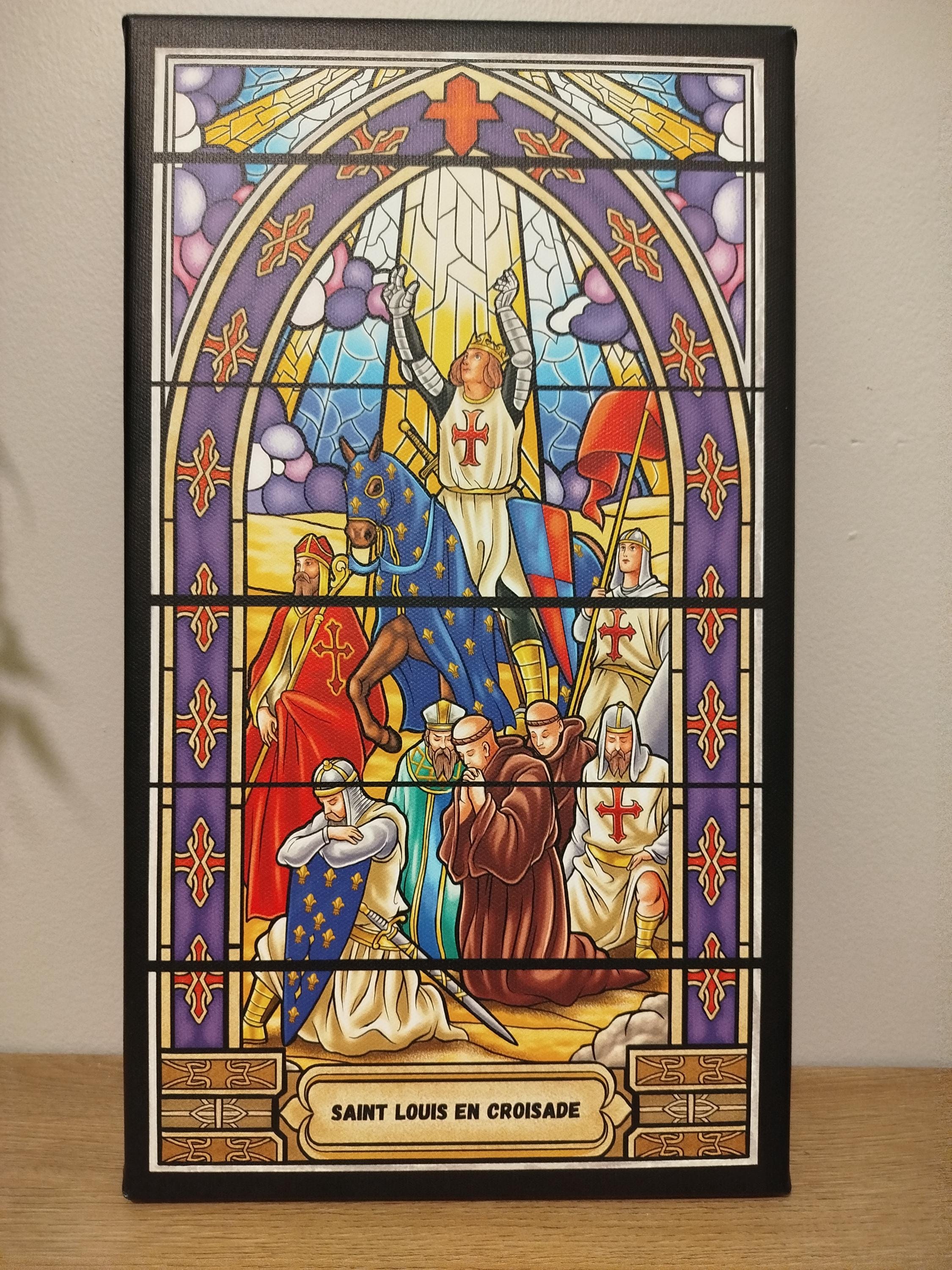 Tableau Vitrail – Les Adieux De Louis XVI – Révolution Française – Art Mural 60x35cm