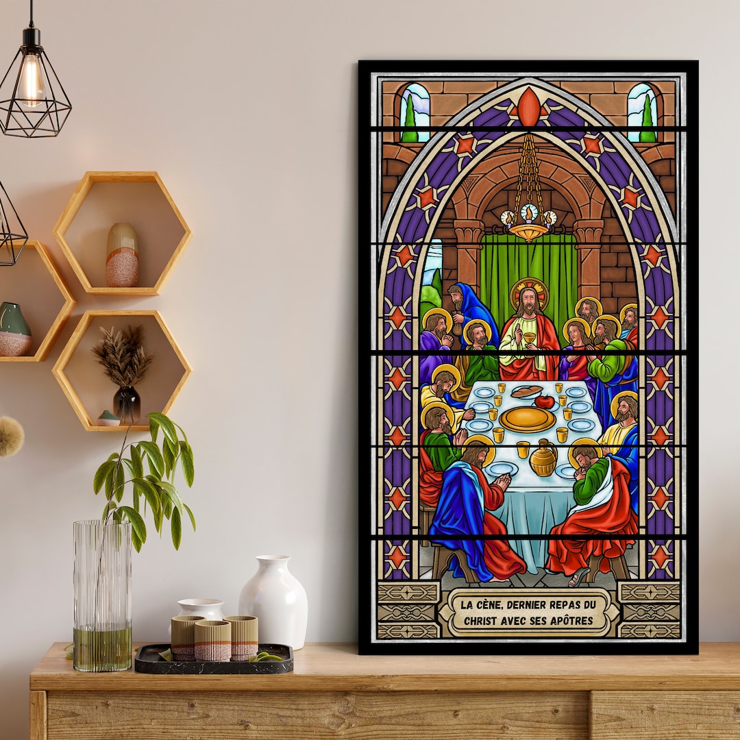 Impression 3D Murale De Jésus - Décoration Chrétienne Moderne, 20x25 Cm