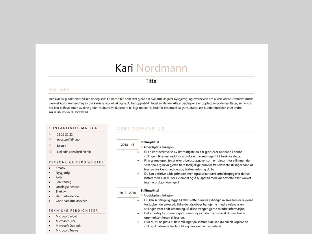 cv mal microsoft word