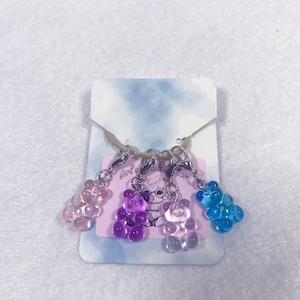 Set de marqueurs de point Sweet Gummy Bear : pour crochet et tricot (lot de 4)