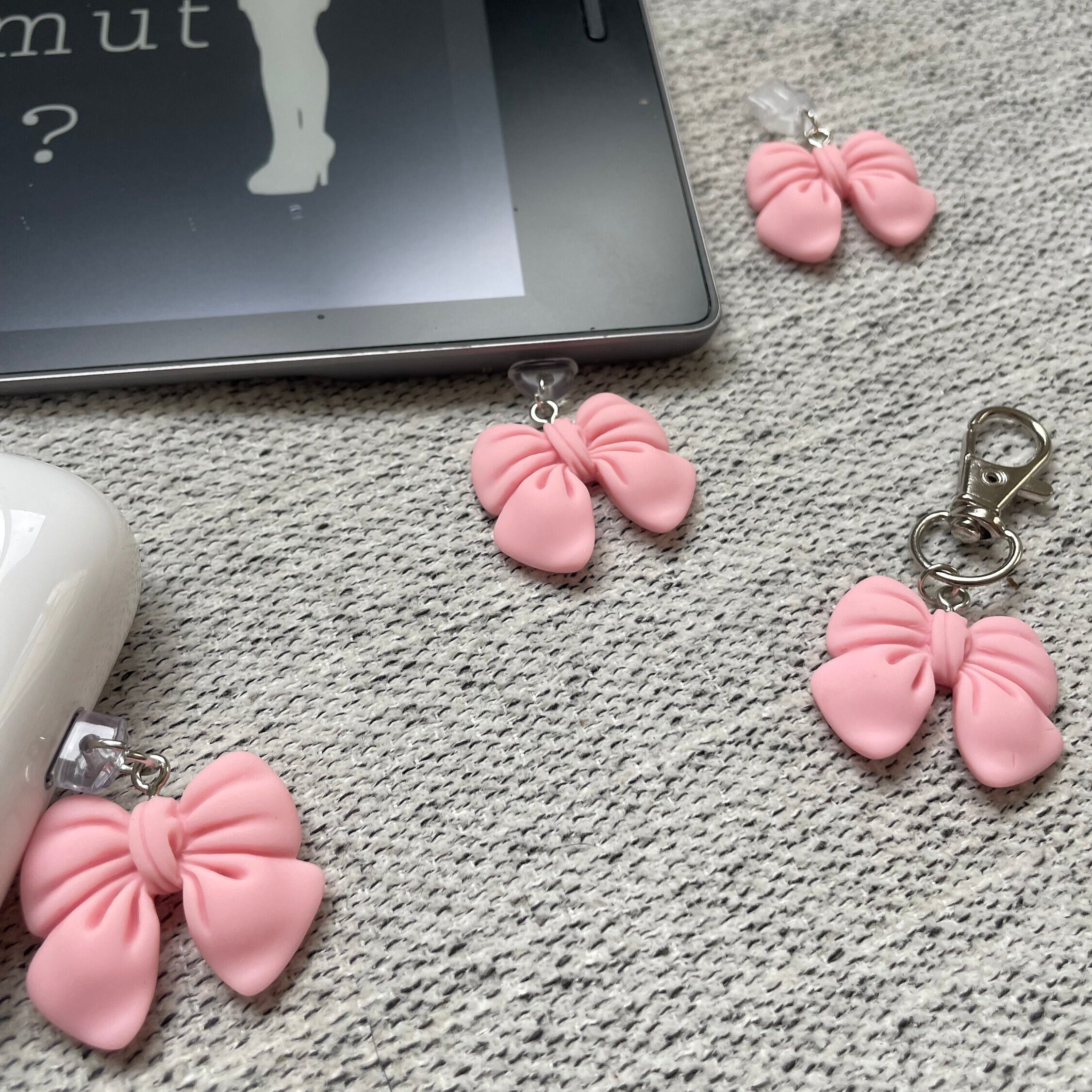 💖Buy 2 Free Shipping💖Kindle Dust Plug Charm for iPhone Custom Charm for E-reader personalized Charm for EarPods Coquette Accessory Gift Idea for Book Club Charm