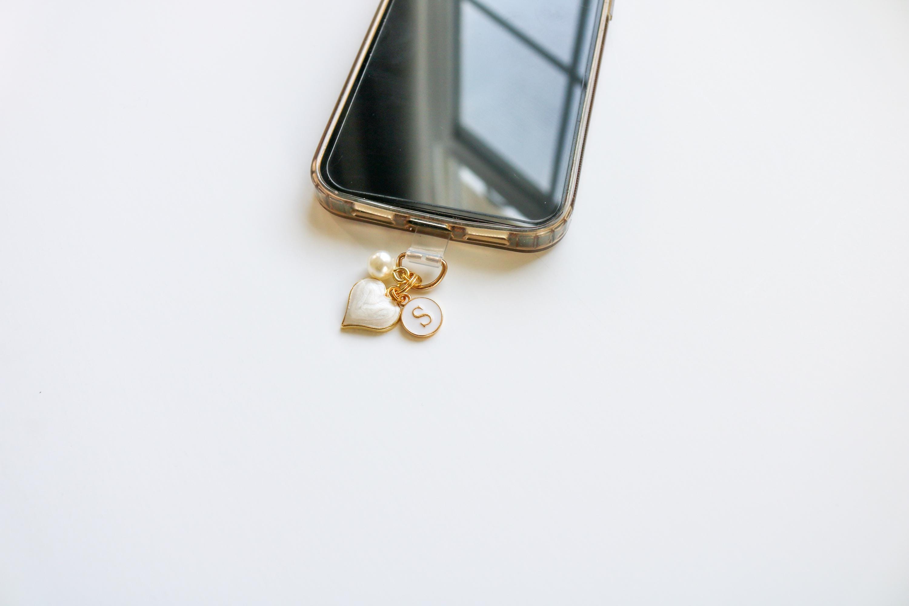 Custom Initial Charm: E-reader, Phone, Tablet Accessory